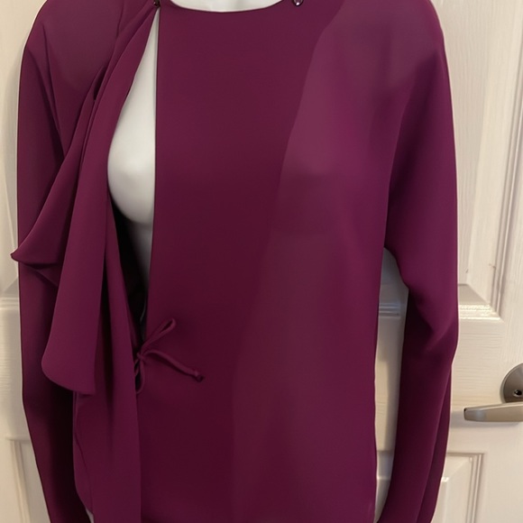 Anne Klein sheer wrap top - Picture 3 of 5